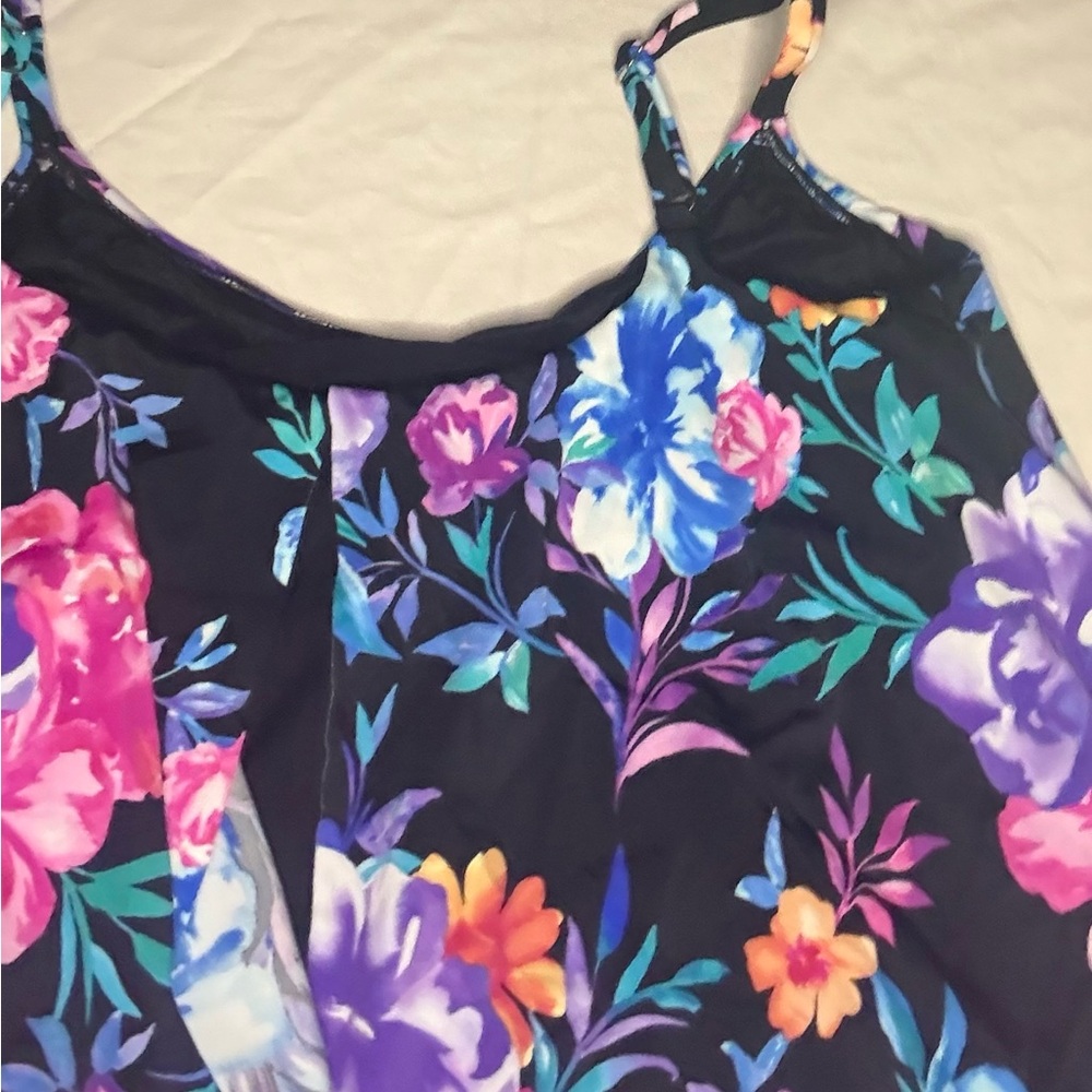 Floral womens One Piece swimsuit - Picture 2 of 6